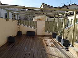 Terrasse bois avec pergola commune de Saint -romain la virvée